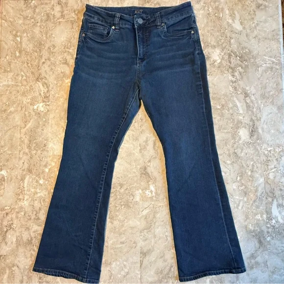 NWOT KUT From The Kloth Bootcut Jeans in Dark Wash. Size 10P. - Picture 3 of 10